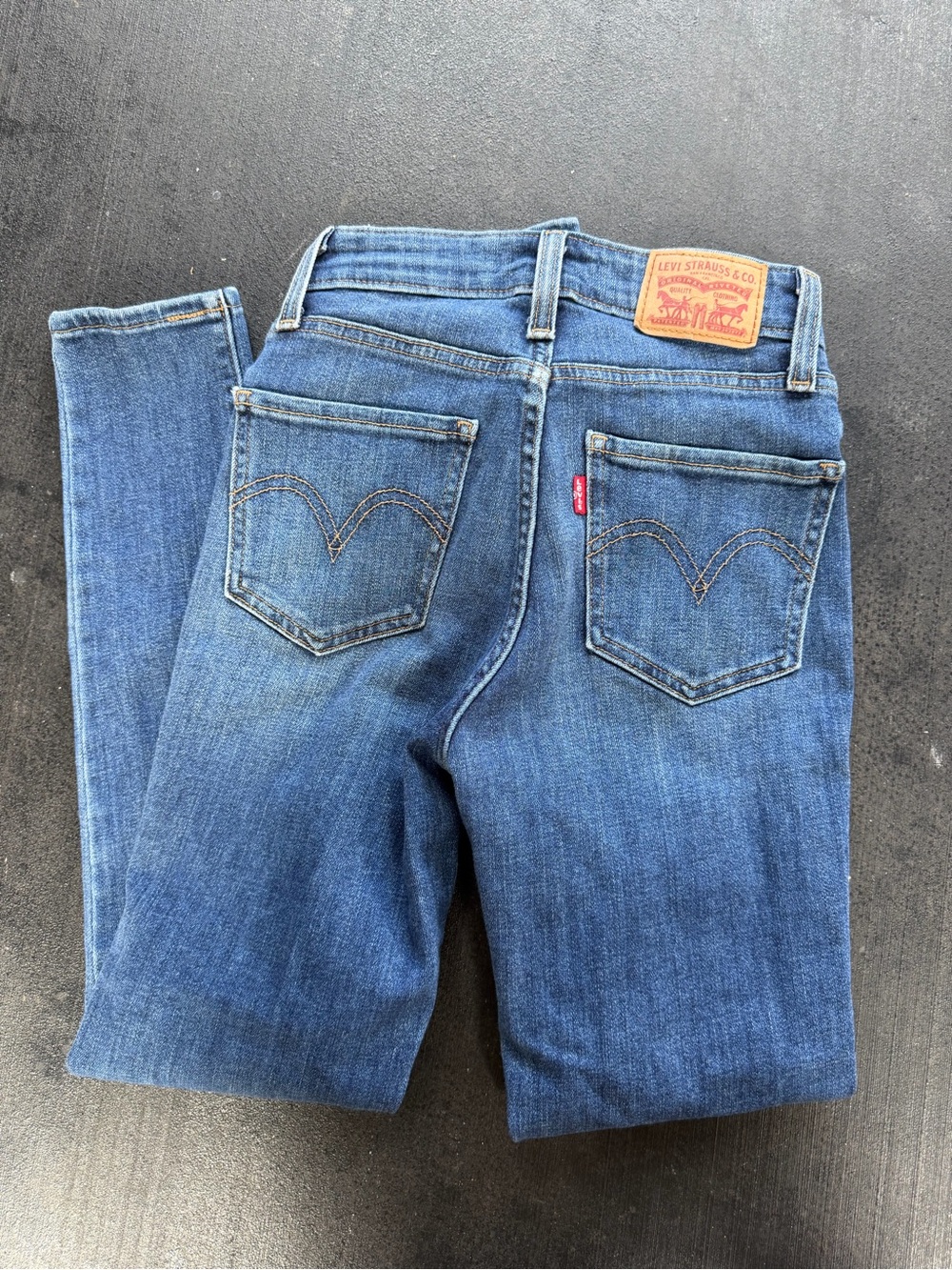 Levi's Blue Denim Jeans with Signature Back Pocket